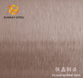 色泽柔和 304褐金雪花砂不锈钢  建筑装饰应用