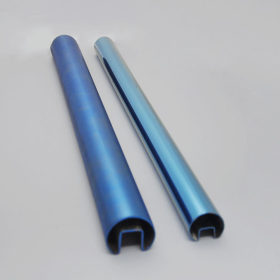 彩色不锈钢管 钛金不锈钢管 椭圆管 304不锈钢装饰管 专业批发