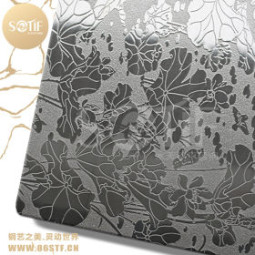 杭州西湖特色工艺装饰不锈钢荷花压花板可做各种颜色