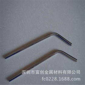 专业生产304不锈钢螺纹状折弯吸管 304螺纹直吸管 质量保证