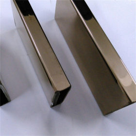 拉丝钛金201不锈钢矩形管30*15*0.6*0.7 真空电子镀色价格
