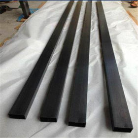 拉丝黑钛201不锈钢圆管63*2.7、不锈钢方管38*38*2.4镀色彩色管