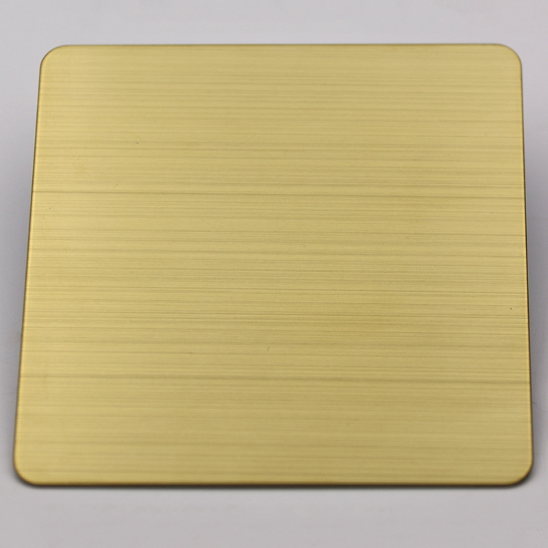 不锈钢拉丝板 金色 不锈钢彩色拉丝板 201 301 304不锈钢拉丝板