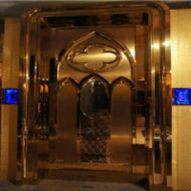 厂家批发304钛金KTV门 酒店门 不锈钢特定门