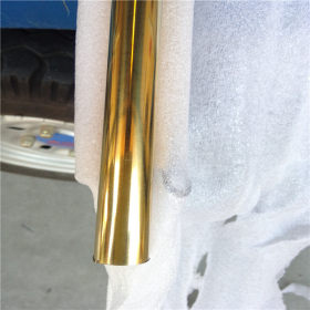 304不锈钢圆管外径52mm光面/拉丝黄钛金不锈钢圆通直径52毫米价格