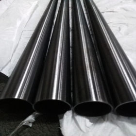304不锈钢黑钛金圆管外径141mm光面/拉丝不锈钢圆通直径141毫米