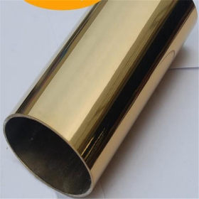 304不锈钢黄钛金光面/拉丝圆管外径57mm不锈钢圆通直径57mm现货