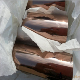 厂家现货201/304玫瑰金不锈钢圆管外径52mm厚度0.8*2.0光面/拉丝