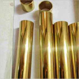 不锈钢圆管32*0.5*0.8* 不锈钢圆管黄钛金 201不锈钢圆管黑钛金