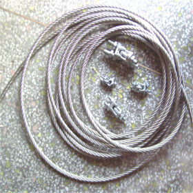 SUS304不锈钢丝绳 SUS316L不锈钢钢丝绳 彩色镀锌包胶钢丝绳