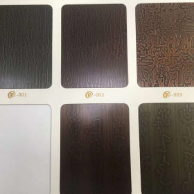 304不锈钢钛金板 厂家直销201钛金拉丝不锈钢板 可来样定做