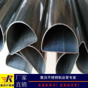 专业生产半圆形不锈钢管20*40mm201异形不锈钢管佛山异型管厂家