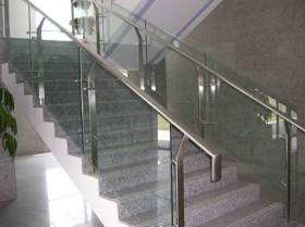 不锈钢楼梯扶手  佛山高比不锈钢立柱、栏杆加工镀色