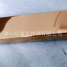 拉丝红古铜 304不锈钢矩形管50*25*0.8*0.9*1.0 精品装饰扁管