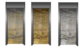 不锈钢电梯装饰板 不锈钢电梯装饰门板多种组合工艺 不锈钢花纹板