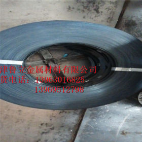 天津（鲁立）厂价直销 铠装电缆带钢、烤蓝铁皮打包带钢