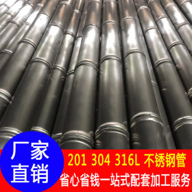 201不锈钢螺纹管6米长门花配饰用管 304钛金不锈钢压花管 花纹管