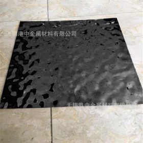 201不锈钢镜面黑钛大水波纹板1.0*1500*3000黑色镜面水纹板波浪板