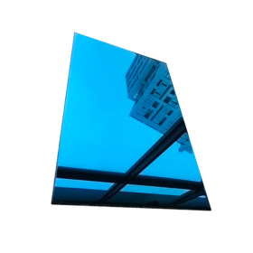 宝石蓝彩板供应 304彩色镜面拉丝不锈钢板酒店KTV装饰板定制