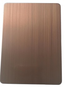青铜拉丝彩板201镀铜拉丝彩板装饰板 红古铜拉丝彩板304不锈钢板