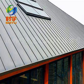 供应铝镁锰屋面板 杭州时宇厂家供应 别墅屋面专用32-410型0.9厚