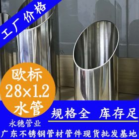 22×1.2不锈钢管子内外抛光欧标316L不锈钢给水管材,不锈钢管子厂