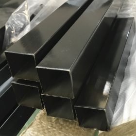 黑钛不锈钢彩色管 304亚光不锈钢黑色管 不锈钢黑钛管批发