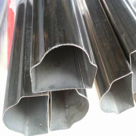 不锈钢异形管 扇形不锈钢管定做 201镀色不锈钢异型管 凹槽不锈钢