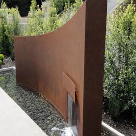 建首耐候钢 耐候钢水幕墙Q235NH景观水幕墙 景观水池 材质保证